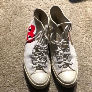 White- Comme Des Garçon (CDG) Converse